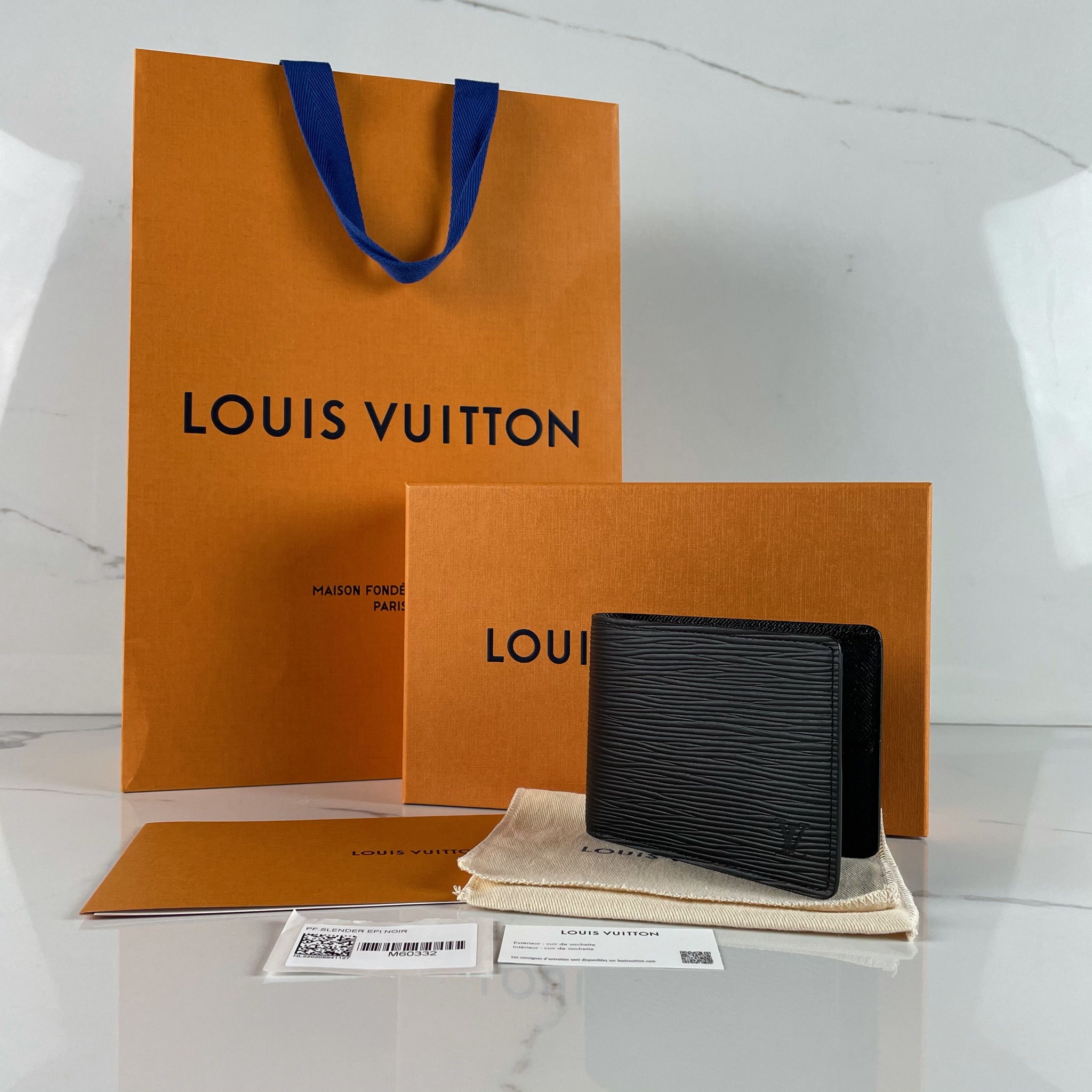 Replica Louis Vuitton Slender Wallet Epi Leather M60332 Fake Sale Online