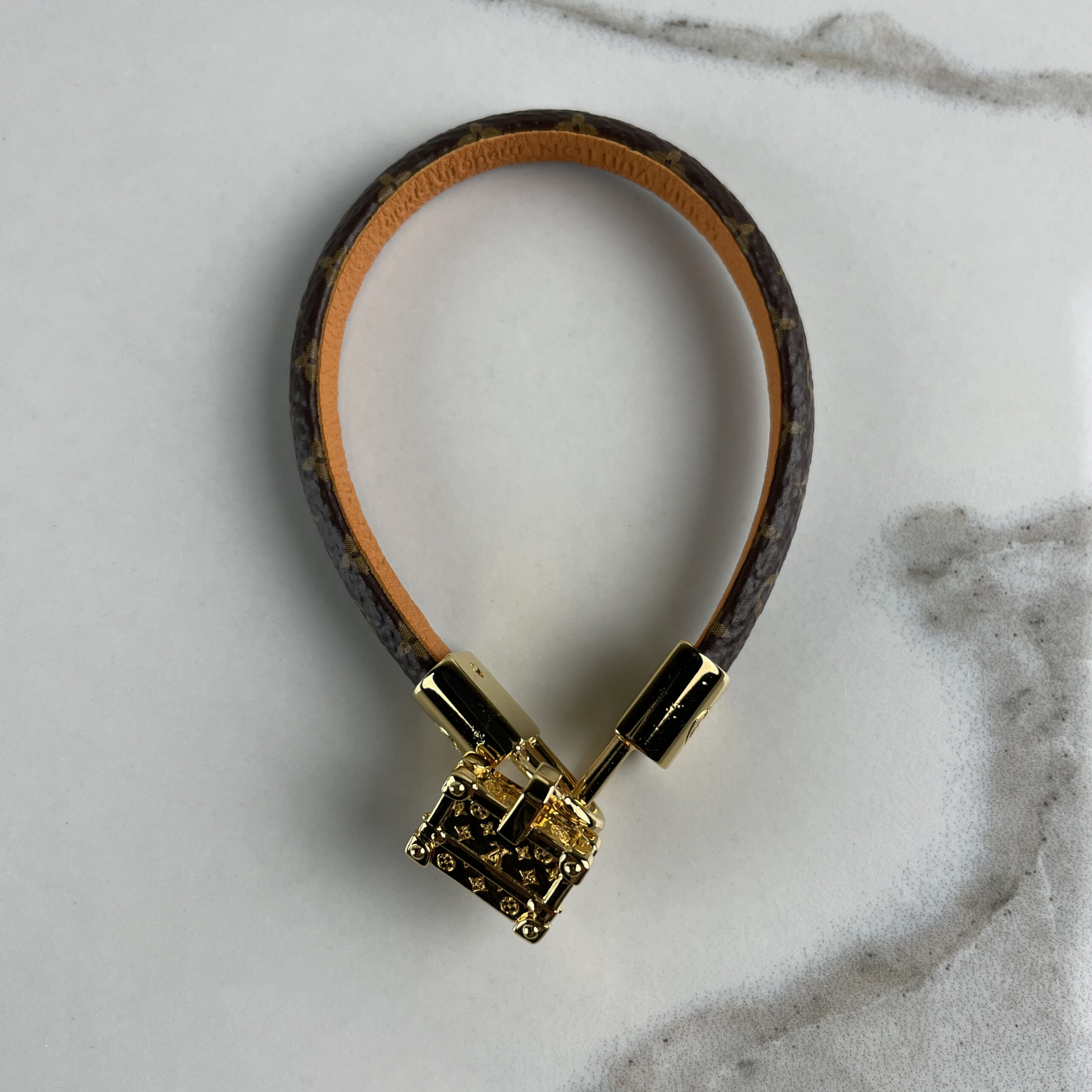 Louis Vuitton Petite Malle Bracelet - Gold-Tone Metal Charm