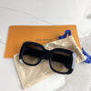 Louis Vuitton Square LV Empreinte Square Sunglasses Z1611E Black