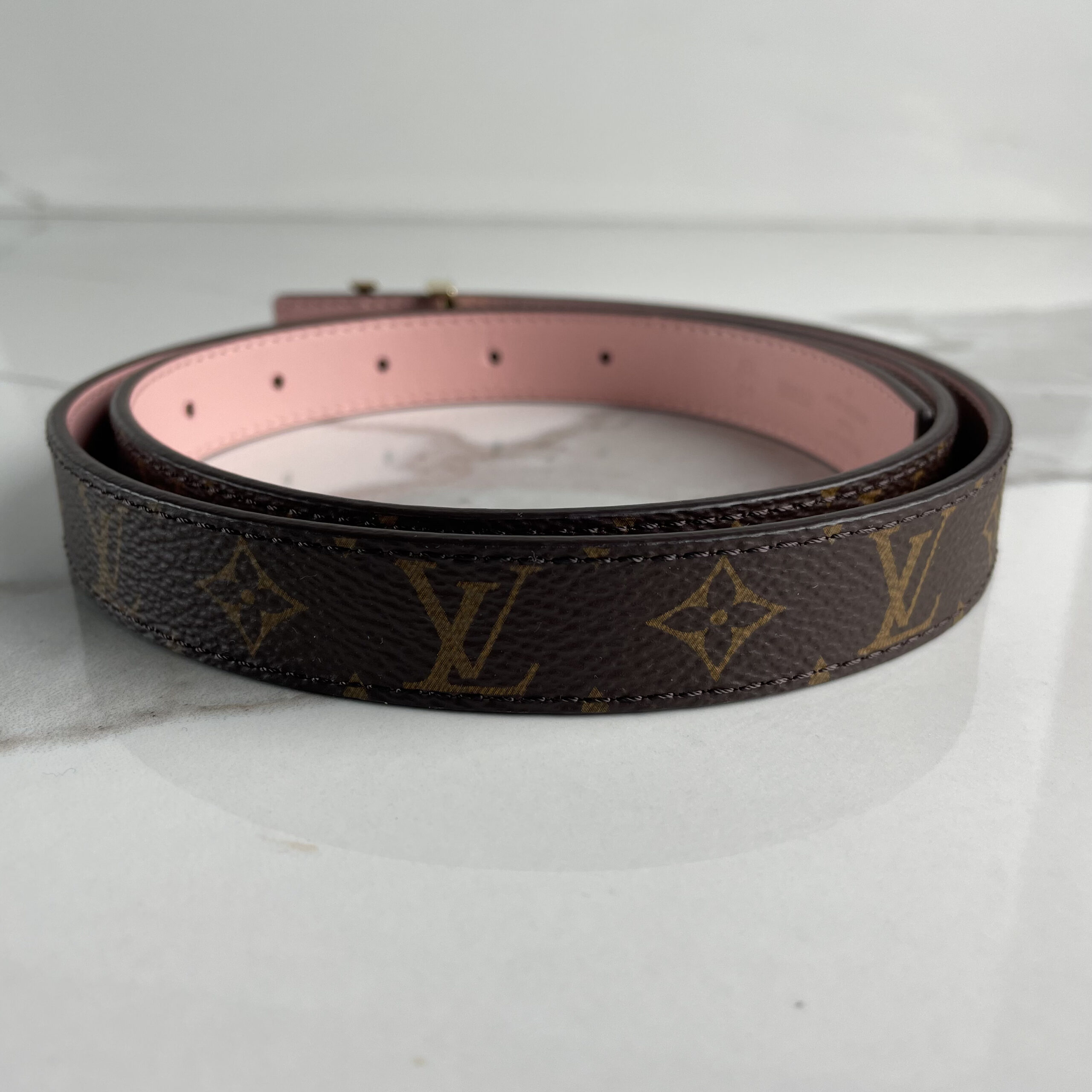 Shop Louis Vuitton Lv Iconic 20Mm Reversible Belt (M0466X, M0557X