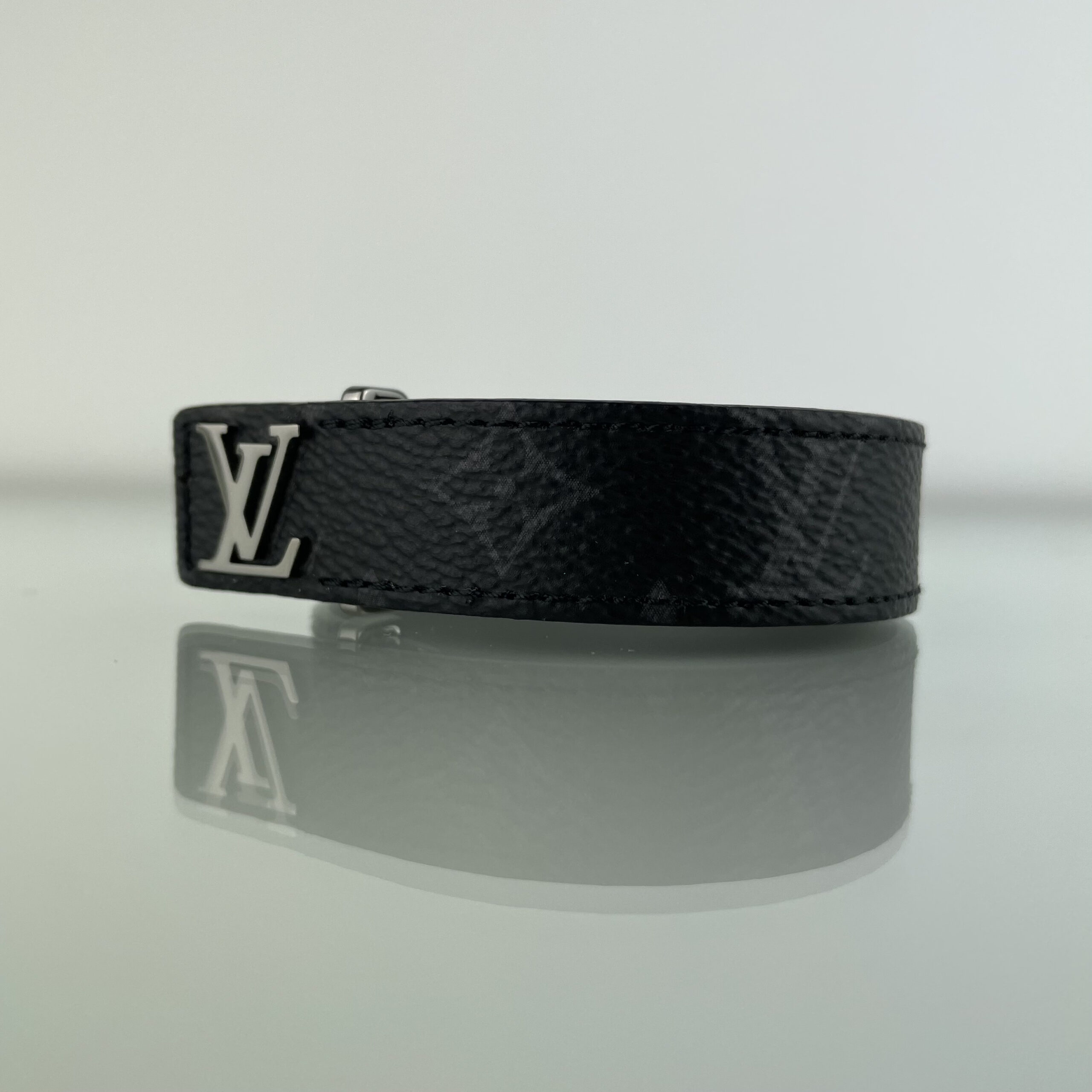 Louis Vuitton LV Slim Bracelet Monogram Eclipse Black for Sale in